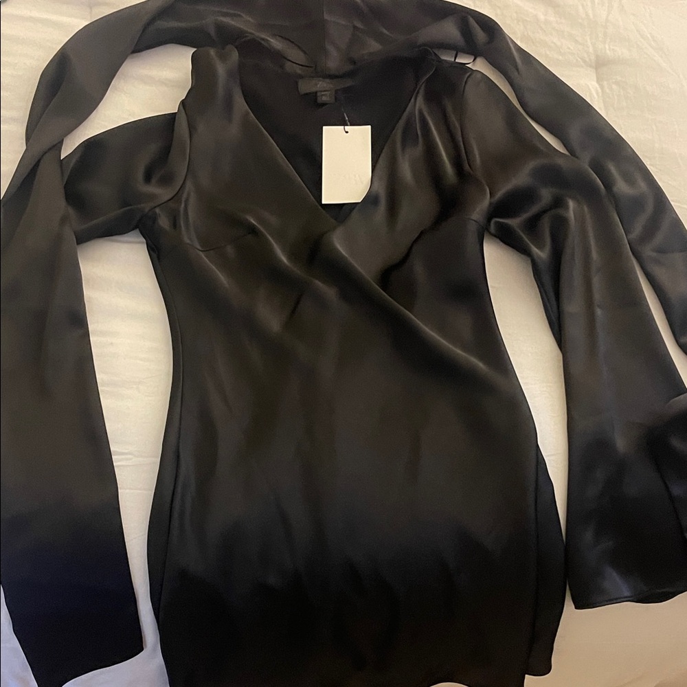 Zara Black Long Sleeve Dress